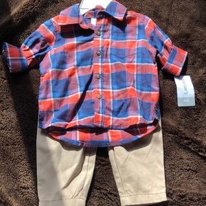 Infant dress shirt and pants